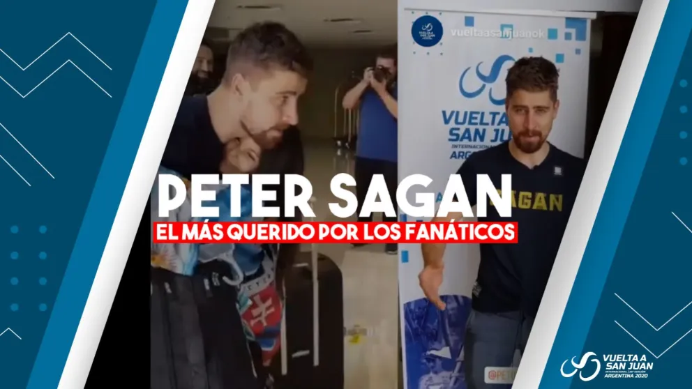 Peter Sagan llegó a San Juan y recibió una calurosa bienvenida