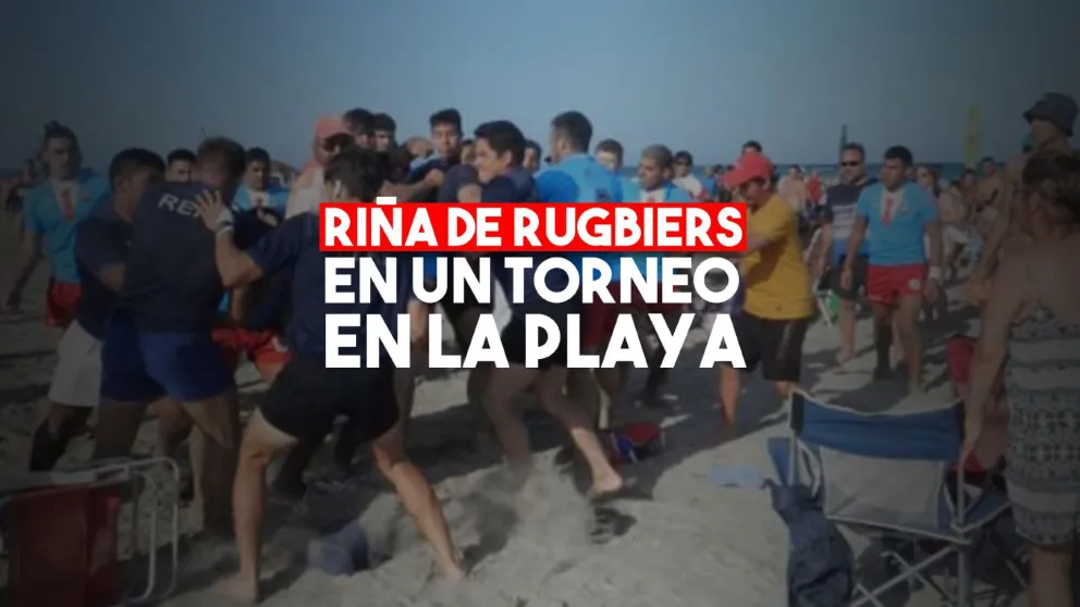 Dos equipos de rugbiers de Chubut terminaron a las trompadas en un torneo en la playa