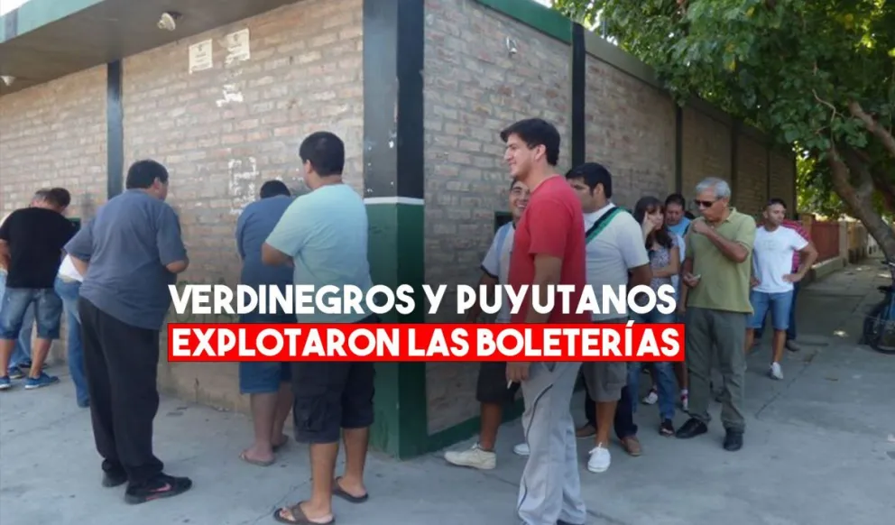 El verdinegro agotó las entradas y quedan pocas para el puyutano