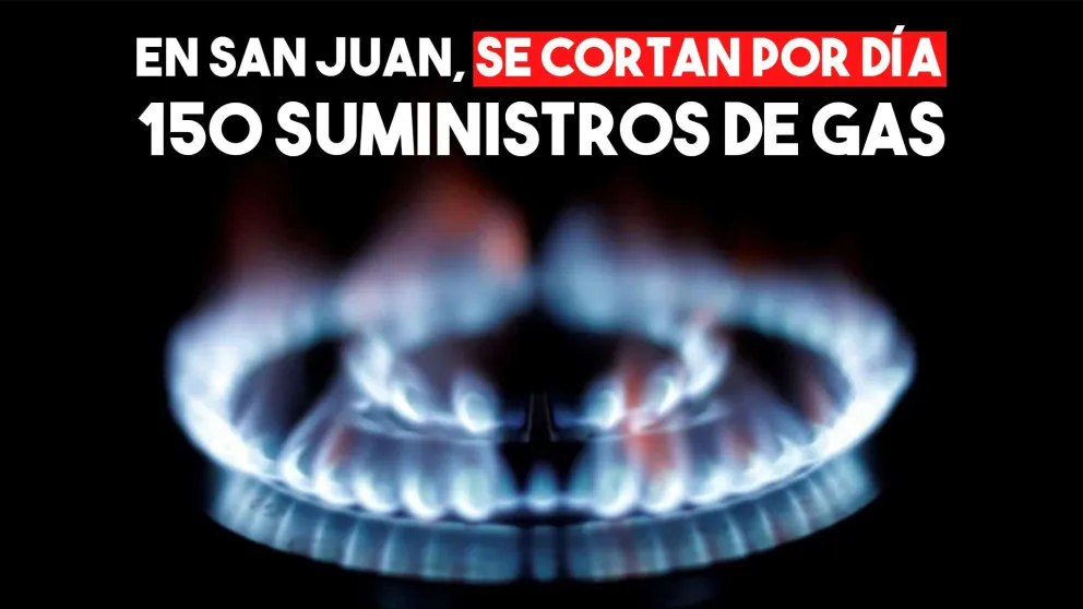 En San Juan, cortan hasta 150 suministros de gas por día