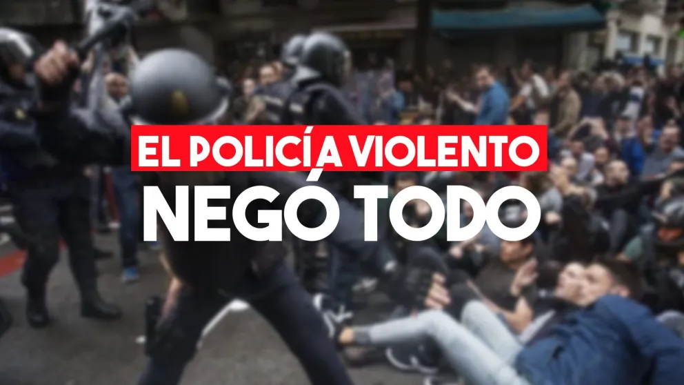 Declaró el policía acusado de violento y negó todo