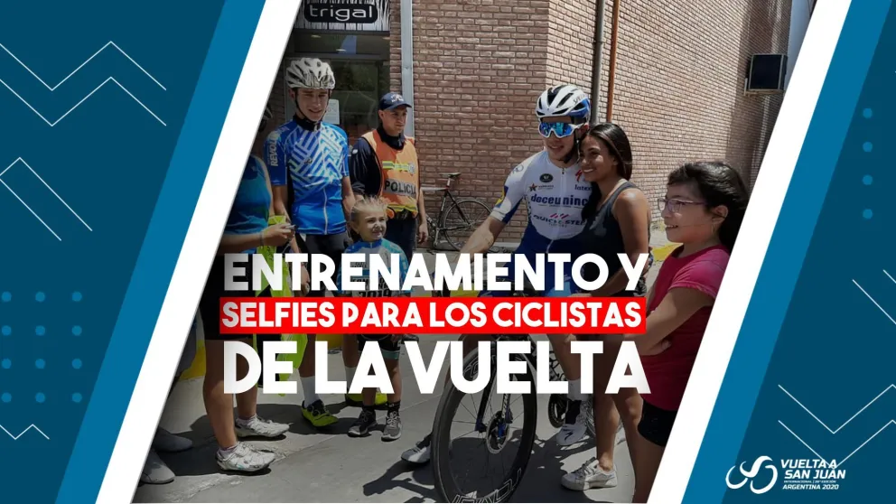 Los equipos de la Vuelta arrancaron los entrenamientos por las calles de San Juan