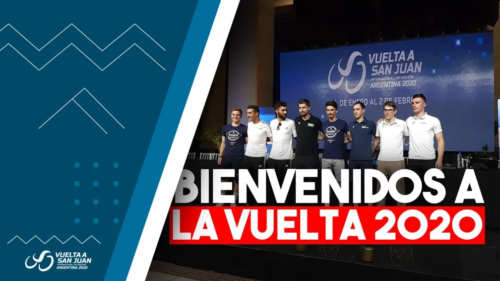 Con las estrellas del ciclismo, Uñac lanzó oficialmente la 38° edición de la Vuelta a San Juan