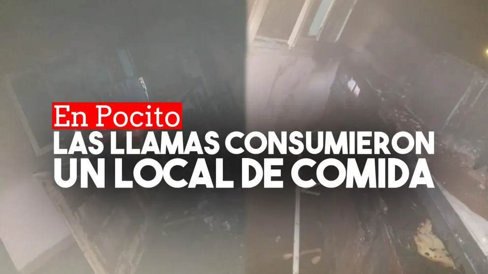 Un cortocircuito causó un incendio en un negocio