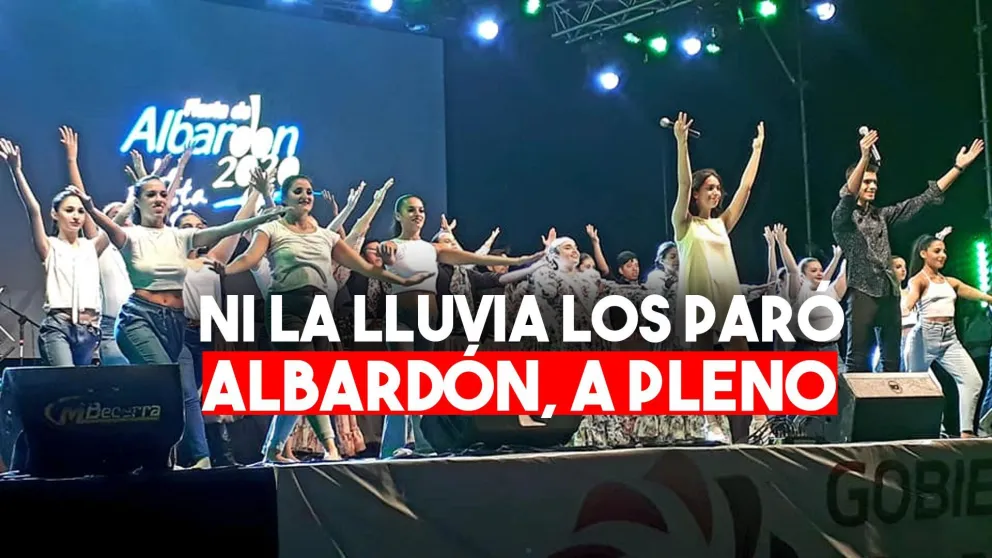A puro ritmo, una multitud disfrutó de la primera noche de la Fiesta de Albardón