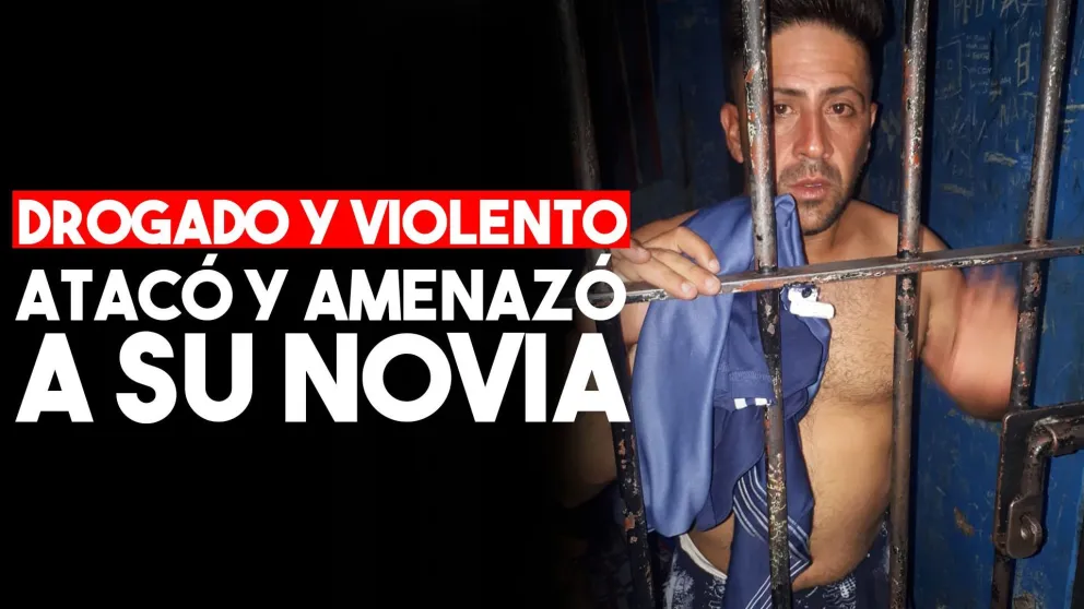Drogado, golpeó a su novia y la amenazó con un cuchillo