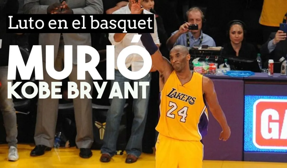 Murió Kobe Bryant, leyenda de la NBA, en un accidente aéreo