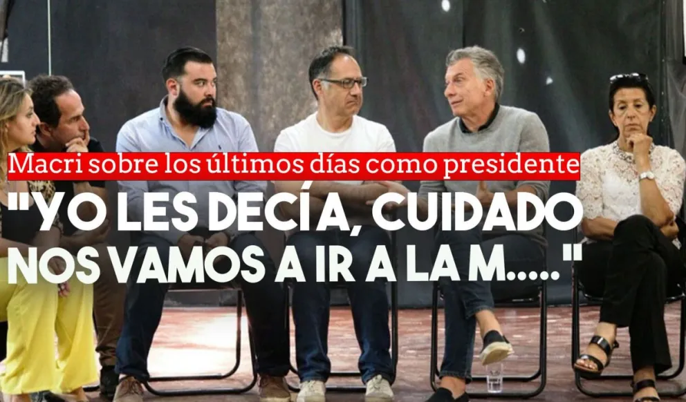 Macri contó sobre la intimidad de los últimos días como presidente