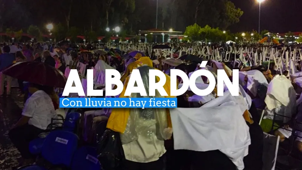 Por la lluvia suspendieron la segunda noche de la Fiesta de Albardón