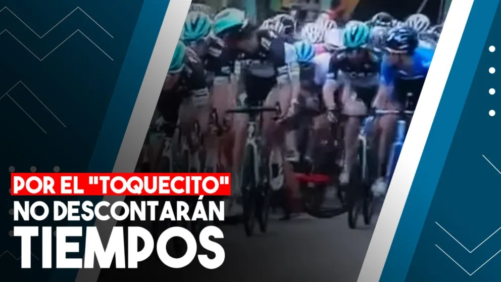 Tras la caída en la 1° etapa no habrá pérdida de tiempo para los ciclistas