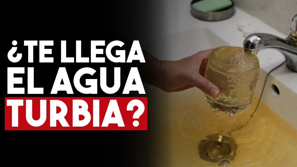OSSE informó a qué se debe el estado del agua turbia que llega a algunos hogares