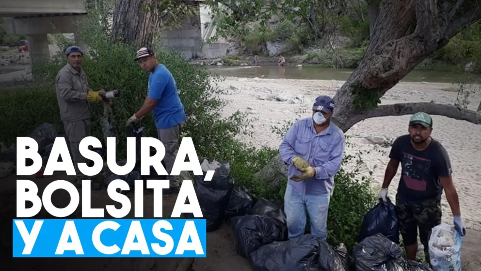 Limpiaron el Río Las Tumanas y piden a los vecinos y turistas que no tiren basura
