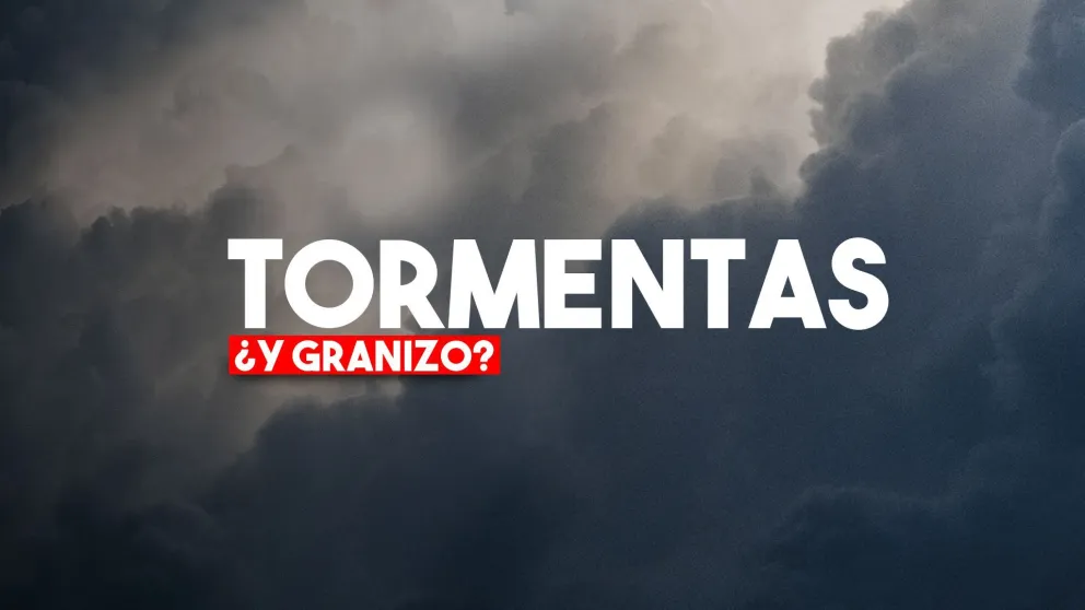 Rige un alerta por fuertes tormentas y posible caída de granizo