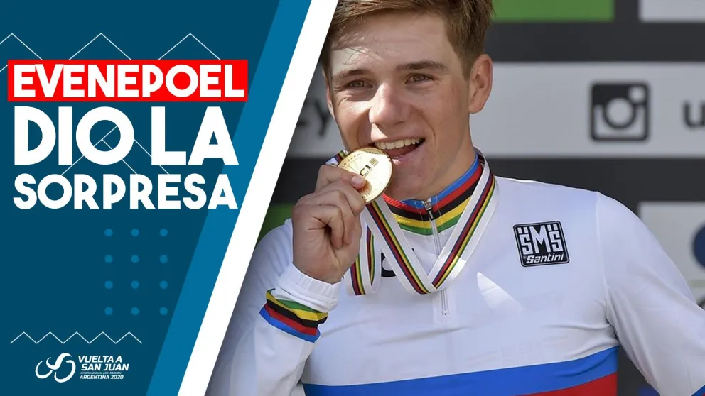 Contundente triunfo de Evenepoel en la contrarreloj de la Vuelta a San Juan