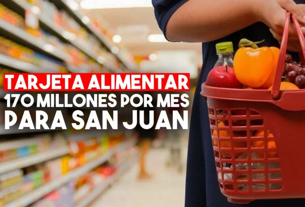 Nación destinará a San Juan $170 millones por mes por la Tarjeta Alimentar