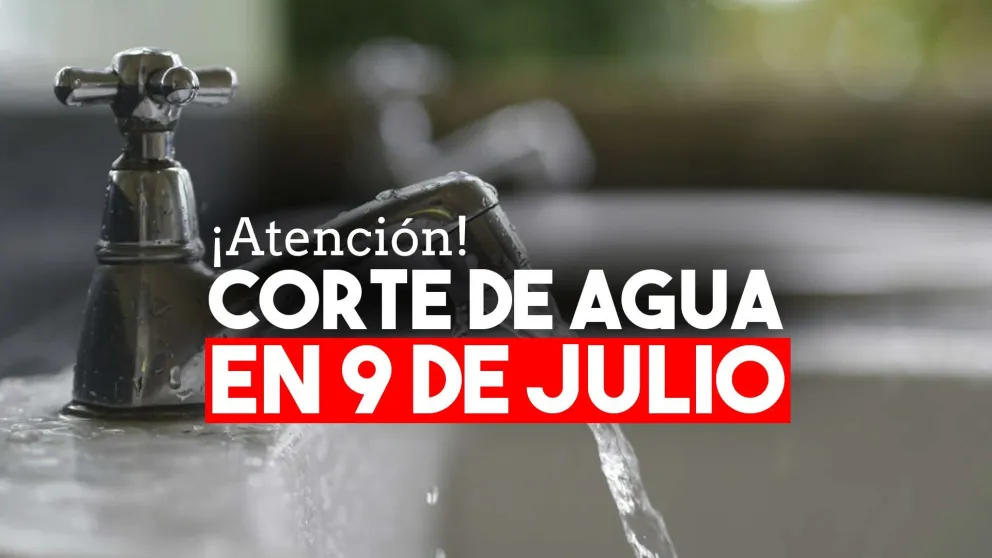 OSSE interrumpirá el servicio de agua potable en 9 de Julio