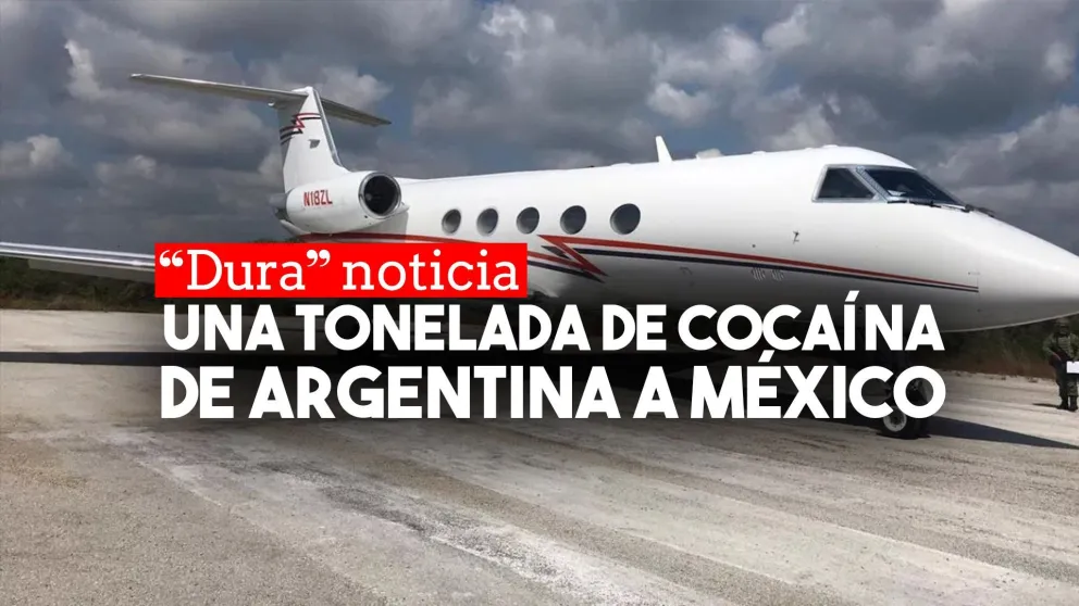 Secuestraron en México una avioneta que viajaba desde Argentina con una tonelada de cocaína