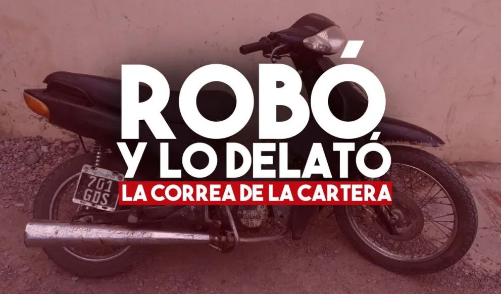 Motochorro con antecedentes intentó huir pero fue detenido