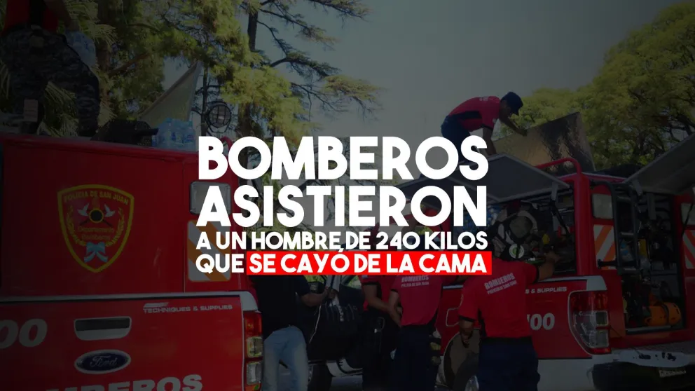Un hombre con obesidad se cayó de la cama y los Bomberos tuvieron que ayudarlo