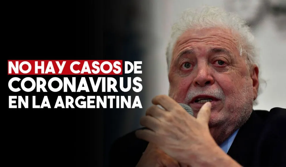 El ministro de Salud confirmó que en Argentina "no hay casos de coronavirus"