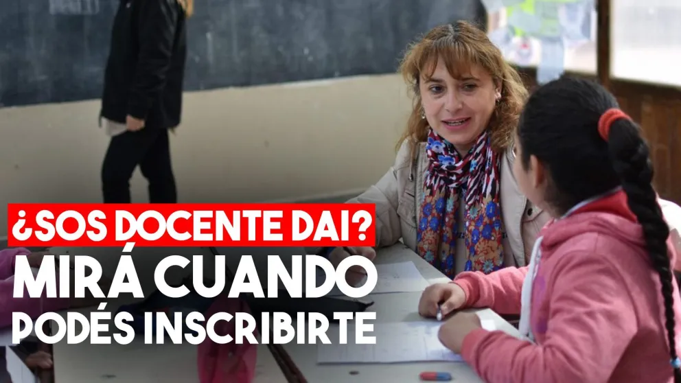 Ya están las fechas de inscripción para el Registro de Docentes y Profesionales de Apoyo a la Inclusión