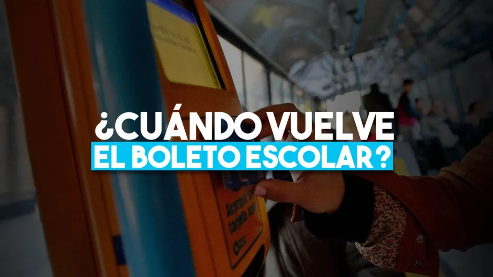Tránsito y Transporte indicó cuándo volverán a cobrar el pasaje escolar y cuánto costará
