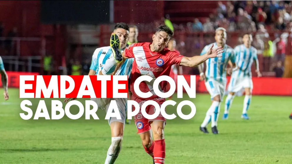 Racing empató con un Argentinos que merecía ganar