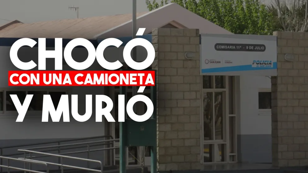 Un motociclista chocó con una camioneta y murió