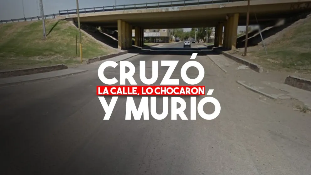 Un anciano fue embestido por una moto y murió