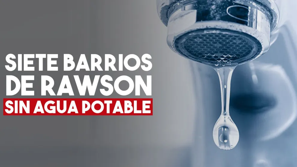 Siete barrios de Rawson estarán sin agua potable este martes