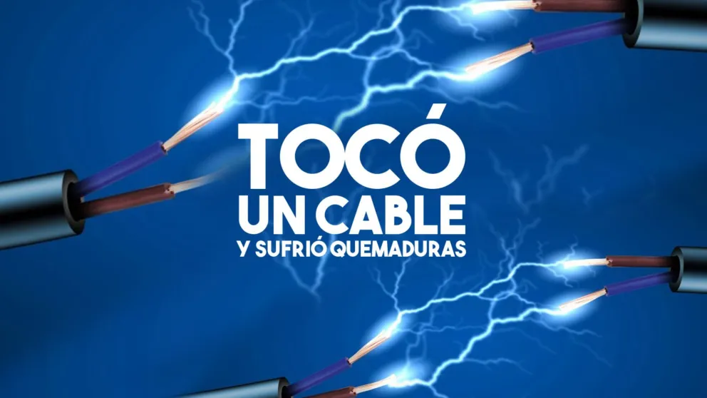 Sufrió quemaduras y fractura por una descarga eléctrica