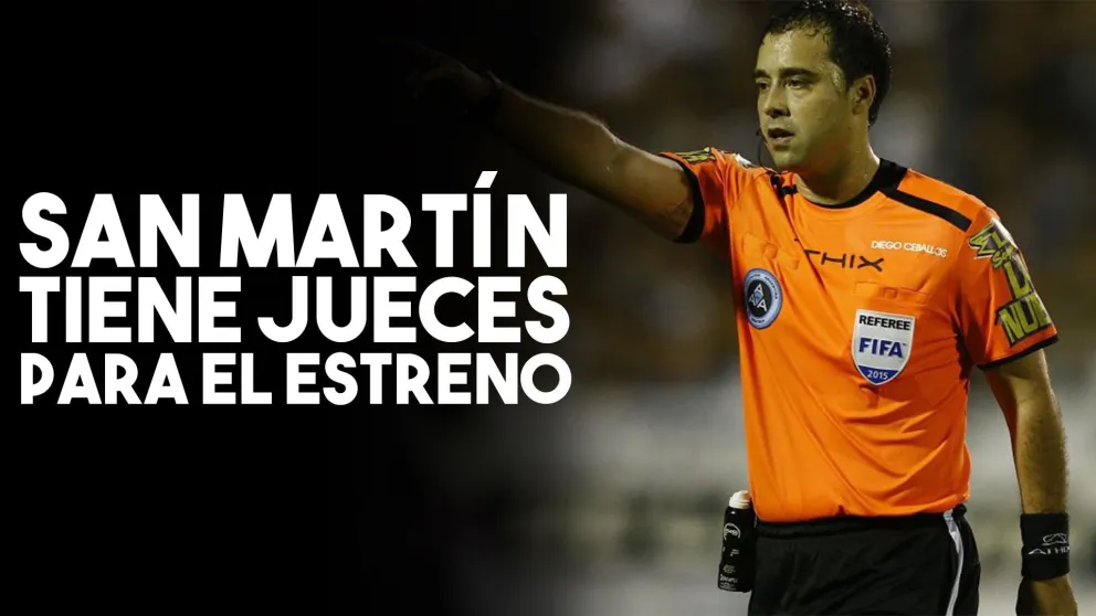 San Martín y Belgrano ya tienen al árbitro confirmado