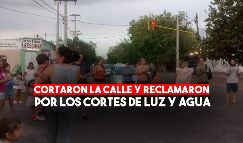 Vecinos de Pocito cortaron la calle y reclamaron por cortes de energía y agua