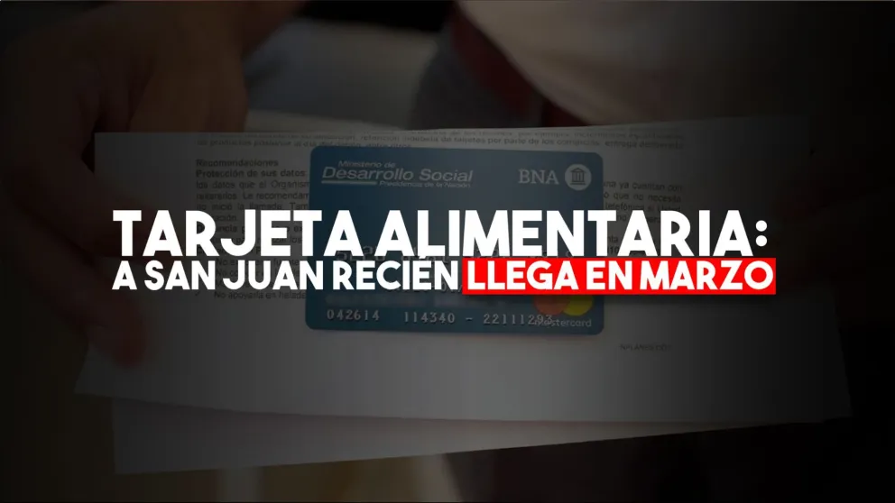En marzo empieza a funcionar la tarjeta alimentaria en San Juan