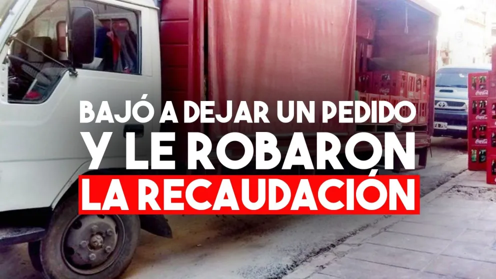 Le robaron 90 mil pesos a un repartidor de gaseosas