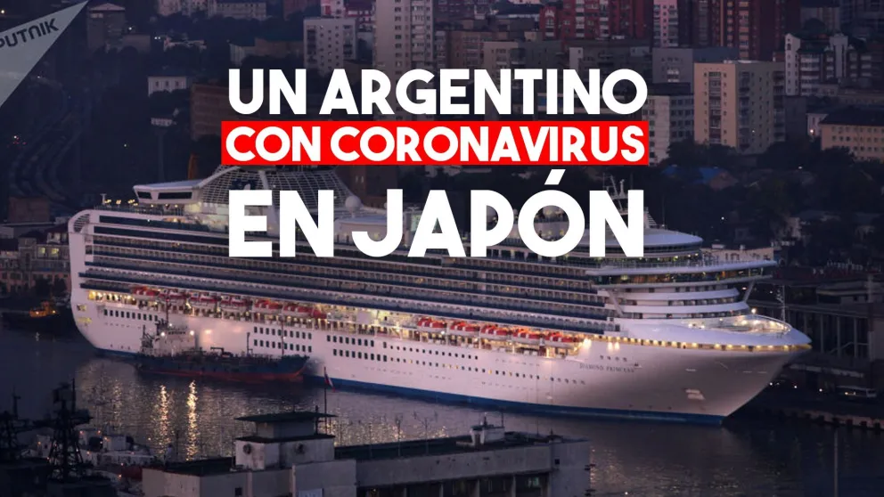 Un pasajero argentino del crucero en Japón contrajo coronavirus
