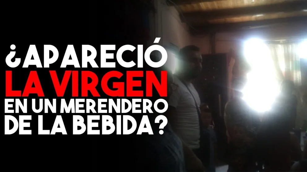 Vecinos de un merendero de La Bebida dicen que apareció la Virgen en una foto