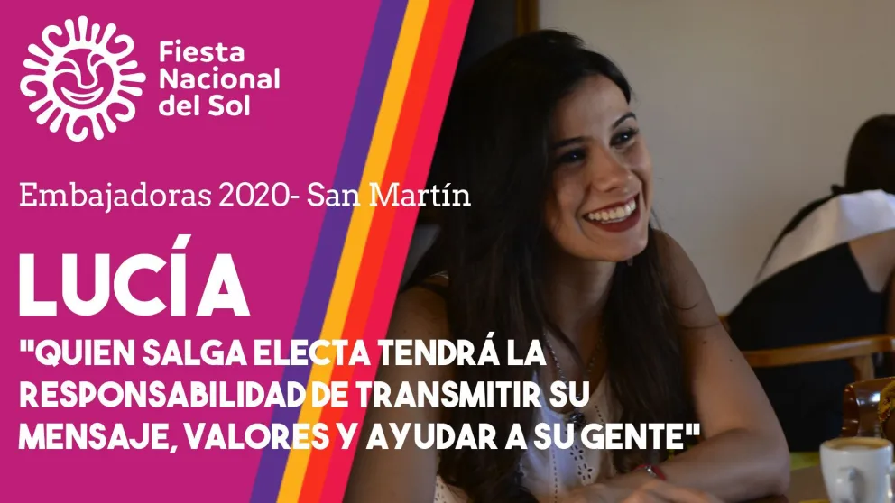 Lucía, la embajadora que busca dejar una huella en San Martín