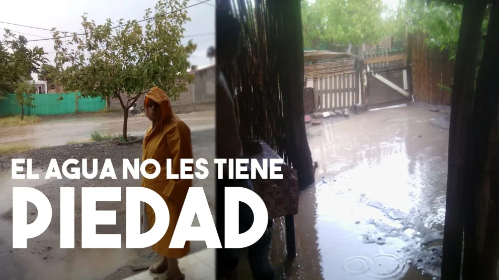 Asentamientos y villas de Rivadavia, los más afectados por la lluvia
