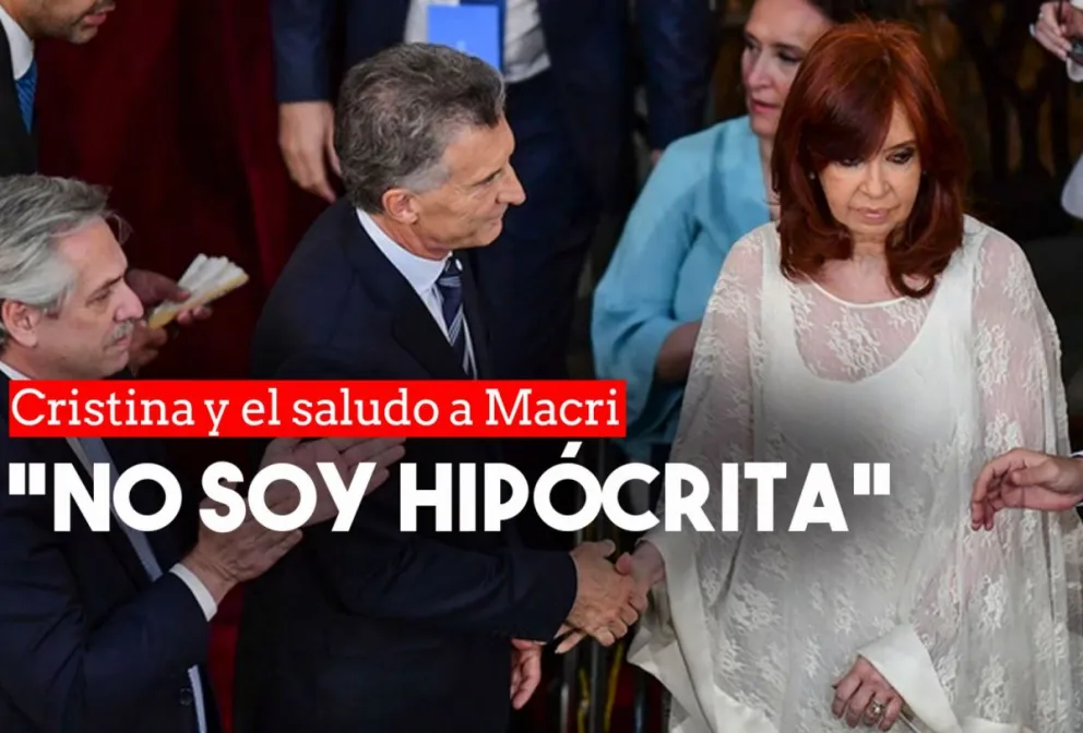 Cristina Kirchner habló por primera vez del saludo con Mauricio Macri