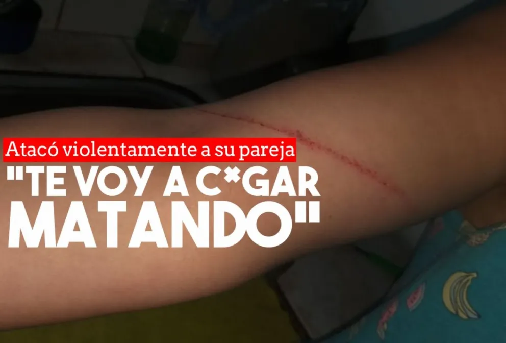 Violento atacó a su pareja y la amenazó: “Te voy a c*gar matando”