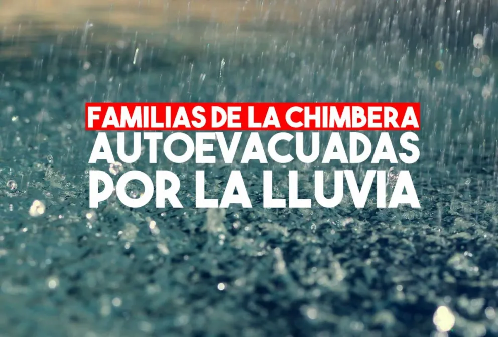 Diez familias de La Chimbera debieron autevacuarse por la tormenta