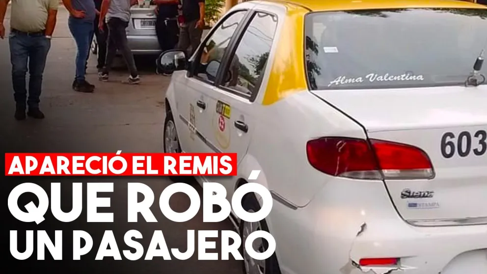 Apareció en Capital el remis que un pasajero le había robado en Pocito