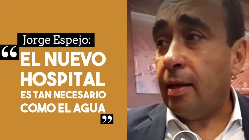 Espejo sobre el nuevo hospital de Iglesia: "Es necesario como el agua, lo que tenemos no funciona bien"