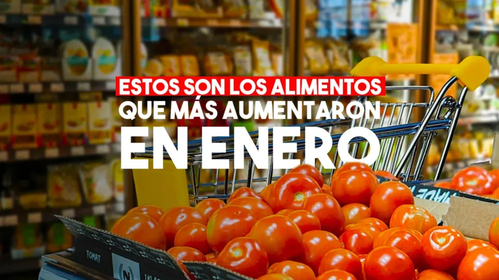 ¿Cuáles fueron los alimentos que más aumentaron durante enero?