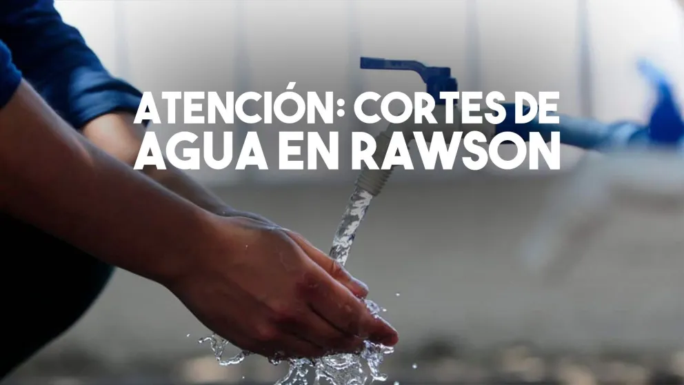 Atención: habrá cortes de agua en Rawson