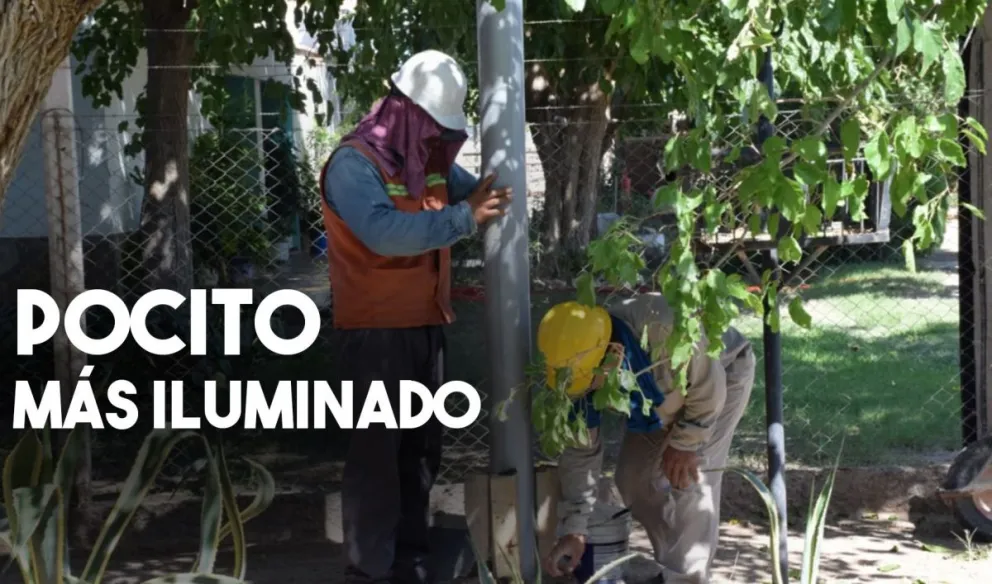 Nuevas obras de iluminación en Pocito