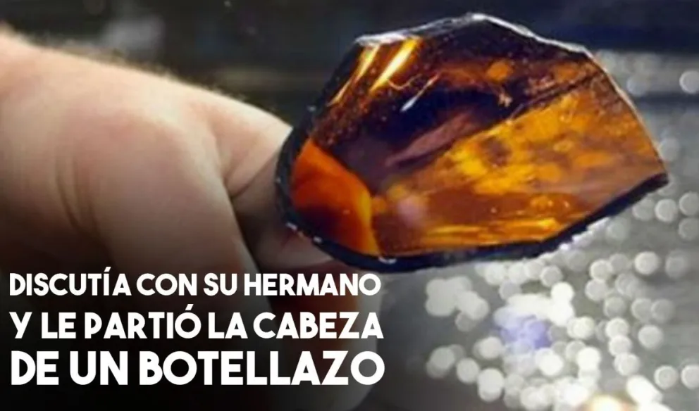Una mujer le dio un botellazo a su hermano en la cabeza