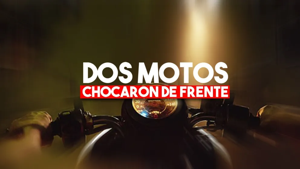Dos motociclistas chocaron y terminaron en el hospital