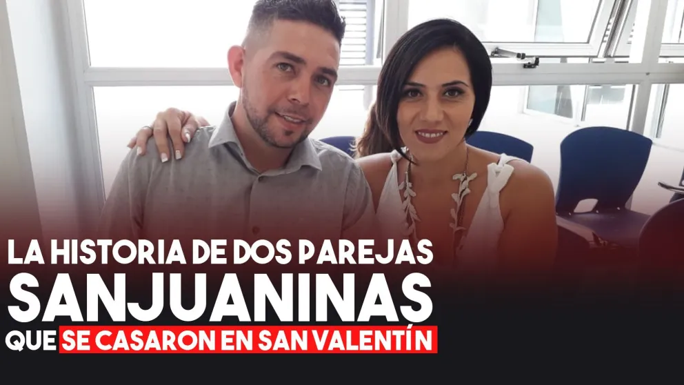La historia de amor de dos parejas sanjuaninas que se casaron este Día de los Enamorados
